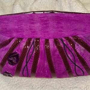 Elegant Purple Clutch Bag